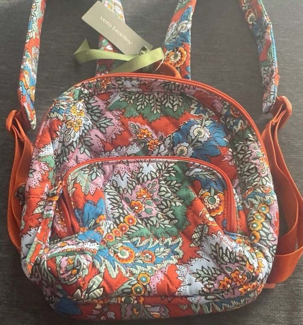 Vera Bradley Mini Blackberry Backpack Floral Pattern